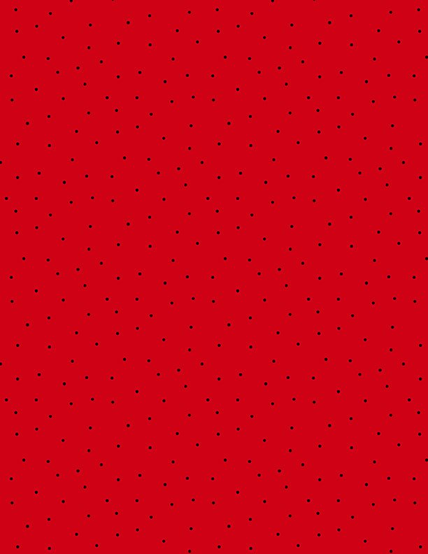 Pindots in Red and Black by Wilmington Prints. - Jammin Threads