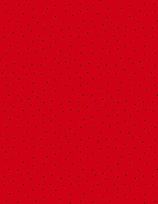 Pindots in Red and Black by Wilmington Prints. - Jammin Threads