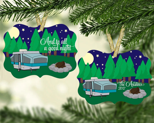 Pop-up Camper Christmas Ornament - Jammin Threads