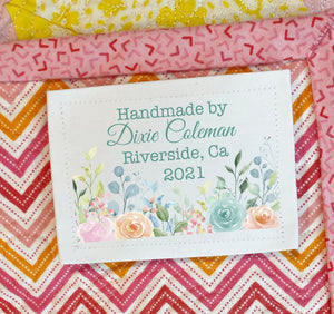Pretty Floral Quilt Labels - Jammin Threads