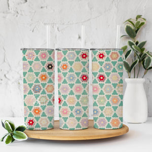 Quilt Pattern Tumbler - Jammin Threads