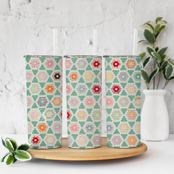 Quilt Pattern Tumbler - Jammin Threads