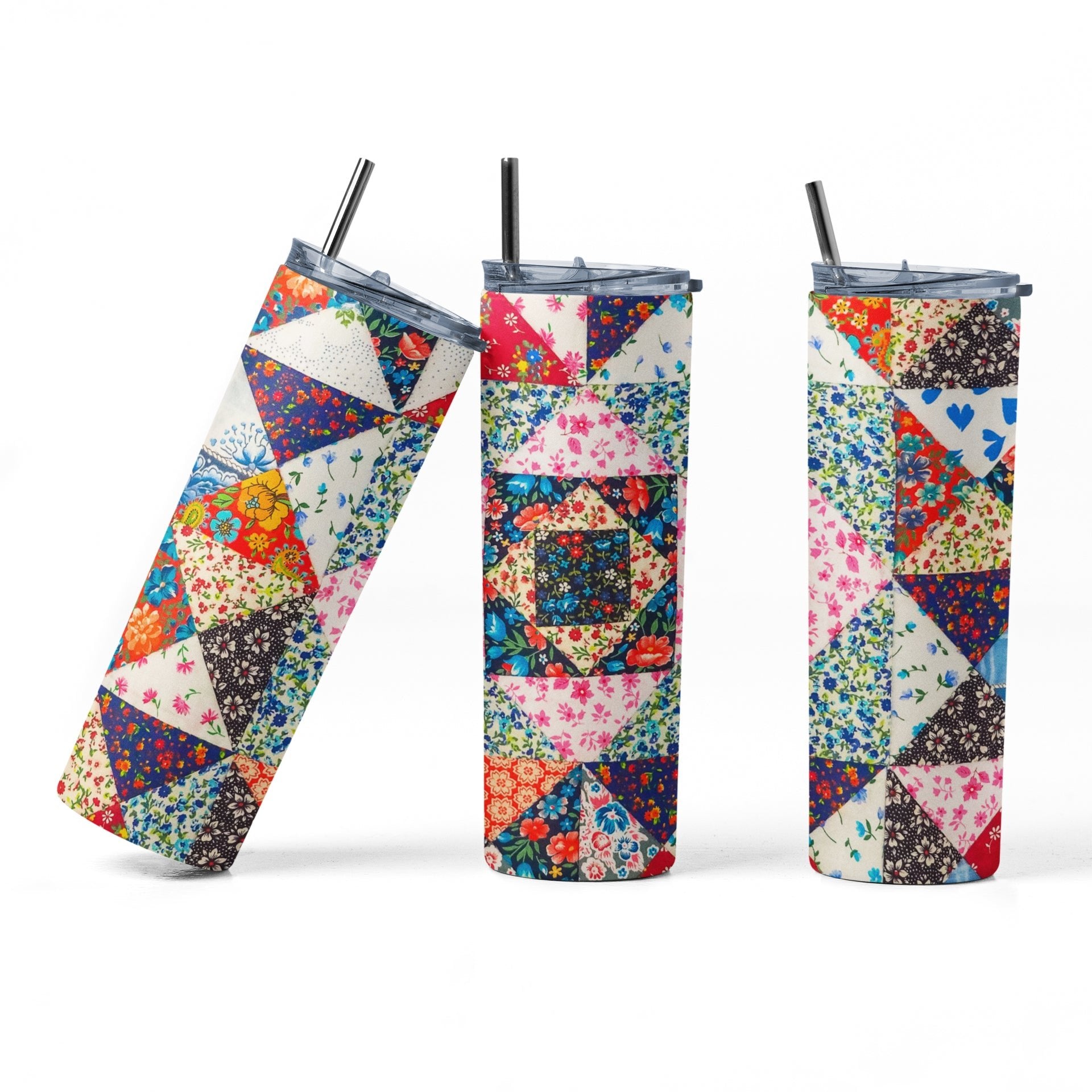 Quilt Pattern Tumbler - Jammin Threads