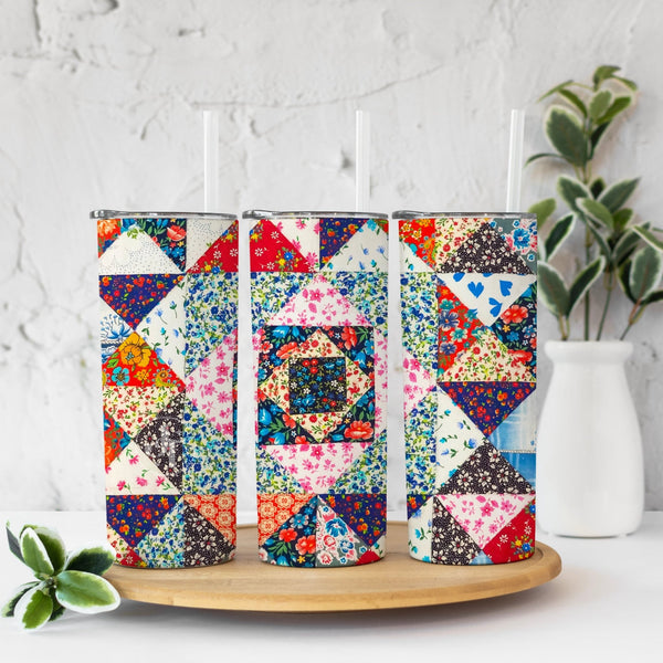 Quilt Pattern Tumbler - Jammin Threads