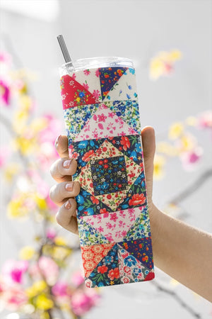 Quilt Pattern Tumbler - Jammin Threads