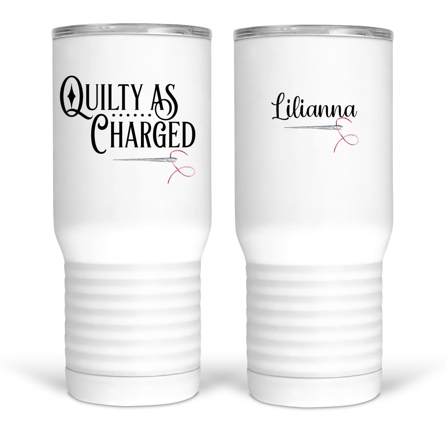 Quilty as Charged. Quilting Mugs or Tumblers - Jammin Threads