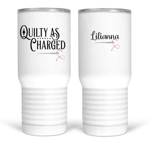 Quilty as Charged. Quilting Mugs or Tumblers - Jammin Threads