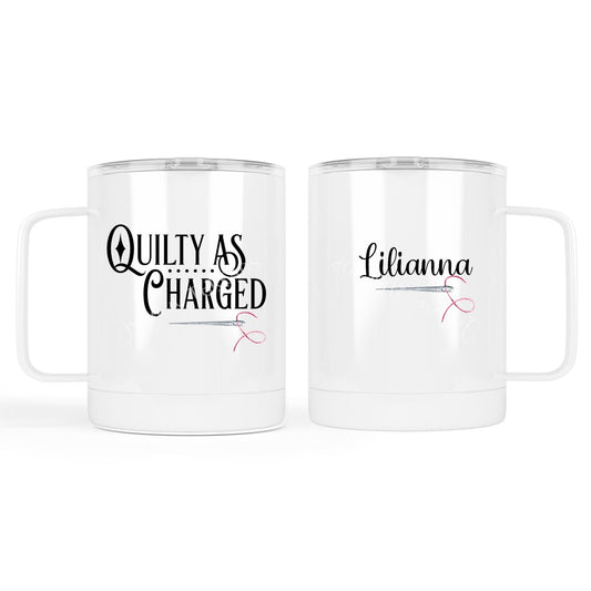 Quilty as Charged. Quilting Mugs or Tumblers - Jammin Threads