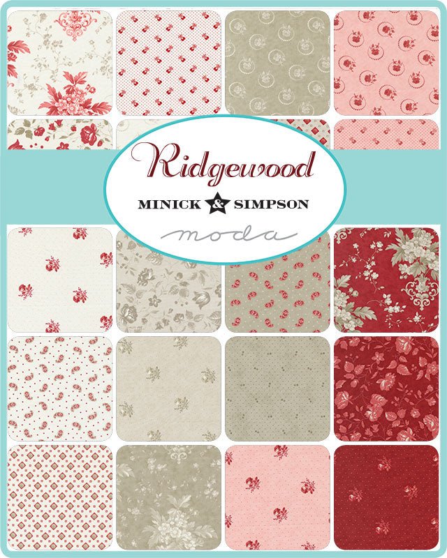 Ridgewood Fat Quarter Bundle by Minick & Simpson for Moda Fabrics. - Jammin Threads