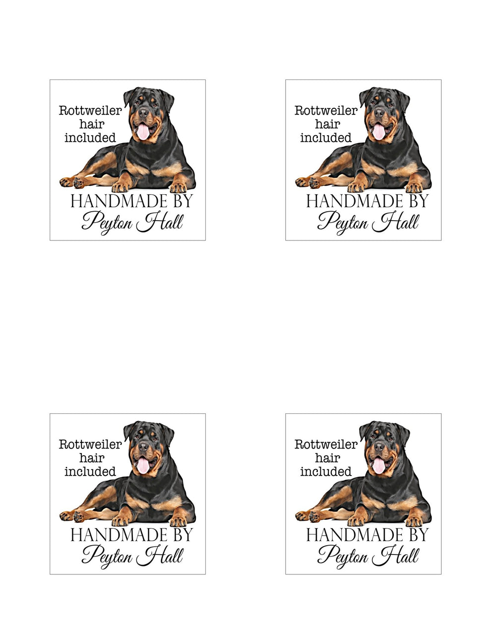Rottweiler Hair Included - Jammin Threads