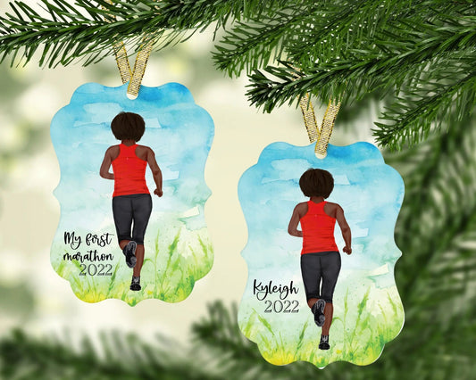 Runners and Joggers Christmas Ornament for Women - Jammin Threads