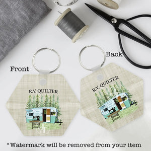 RV Quilter Key Chain - Jammin Threads