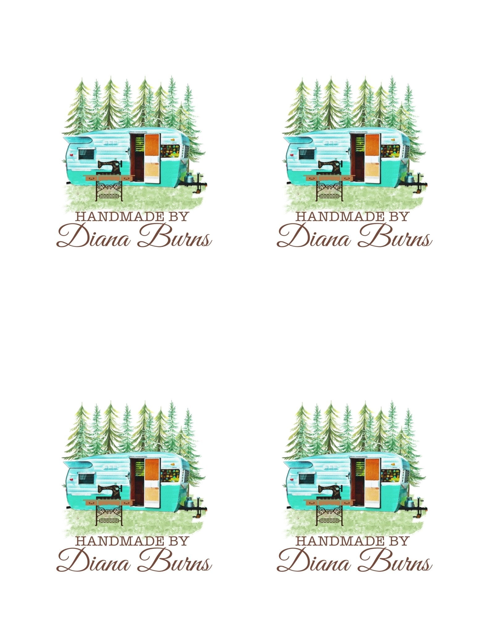 RV Quilter Labels - Jammin Threads