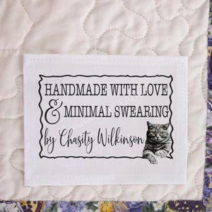 Sarcastic Cat Quilt Label Assortment - Jammin Threads