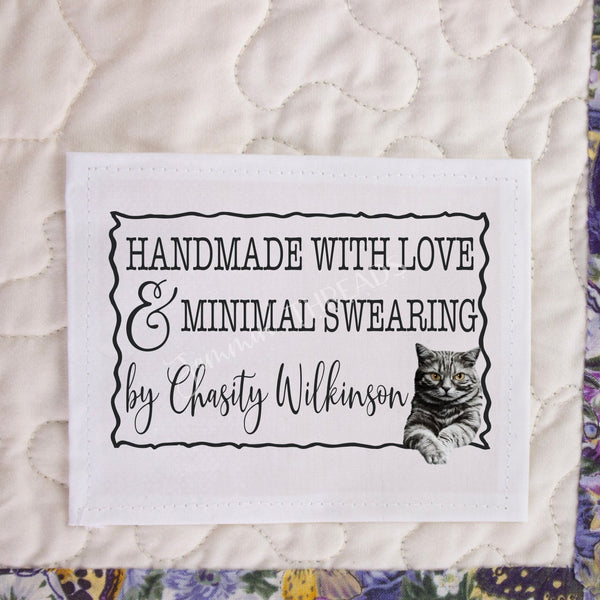 Sarcastic Cat Quilt Label Assortment - Jammin Threads