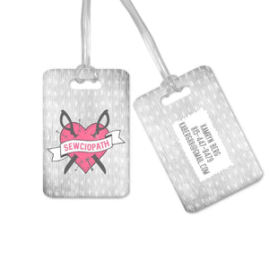 Sewciopath Luggage Tag - Jammin Threads