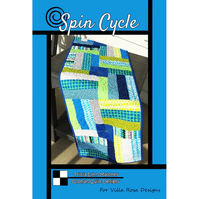 Spin Cycle Table Runner Quilting Pattern by Orphan Quilt Designs for Villa Rosa Designs - Jammin Threads