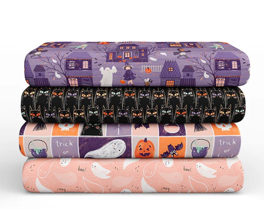 Starlight Spooks Ghosts. Quilt Fabric by Elena Amo for Paintbrush Studios - Jammin Threads
