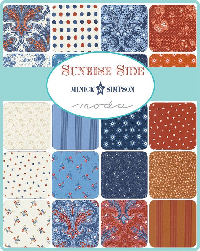 Sunrise Side Fat Quarter Bundle by Minick & Simpson for Moda Fabrics. - Jammin Threads