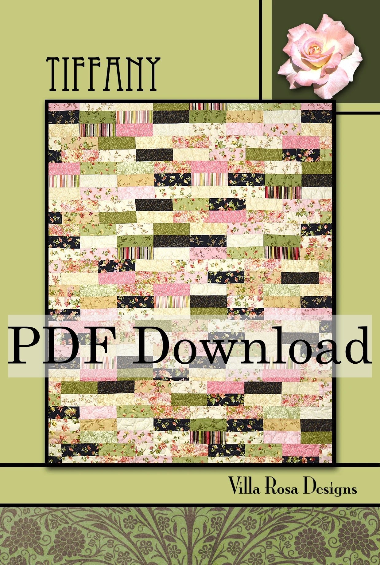 Tiffany Quilt Pattern by Villa Rosa Designs (PDF Downloadable Version) - Jammin Threads