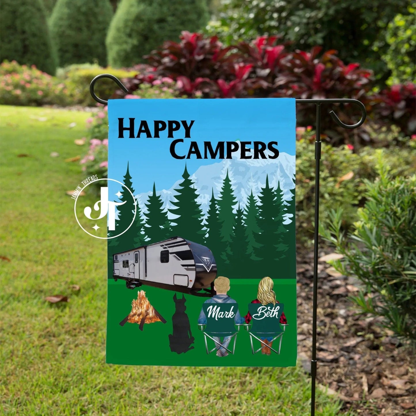 Travel Trailer Camper Flag - Jammin Threads