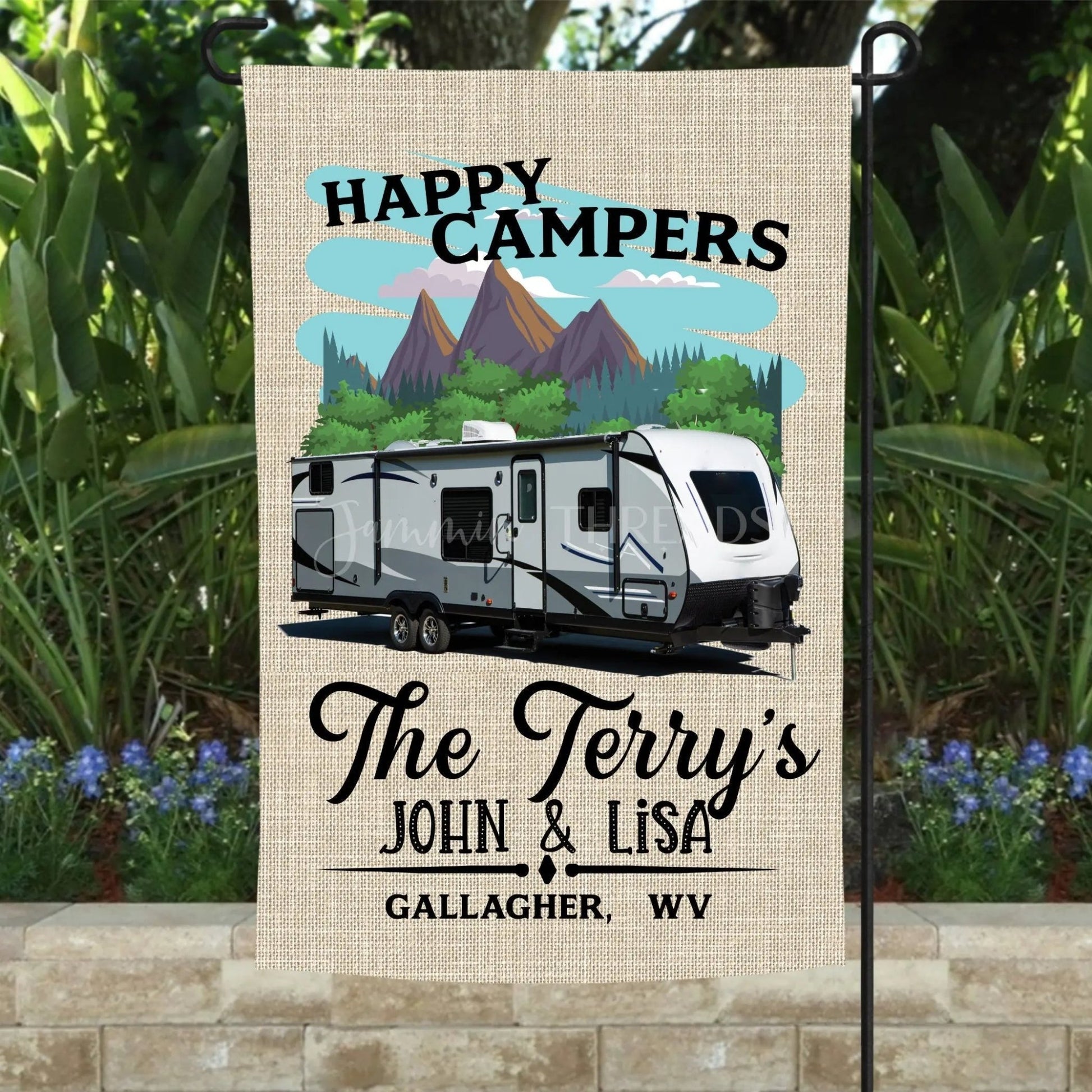 Apex Travel Trailer Camper Flag - Jammin Threads