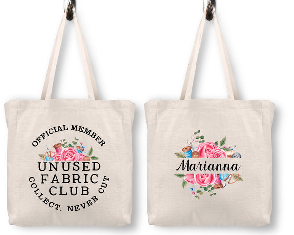 Unused Fabric Club - Personalized Tote Bag - Jammin Threads