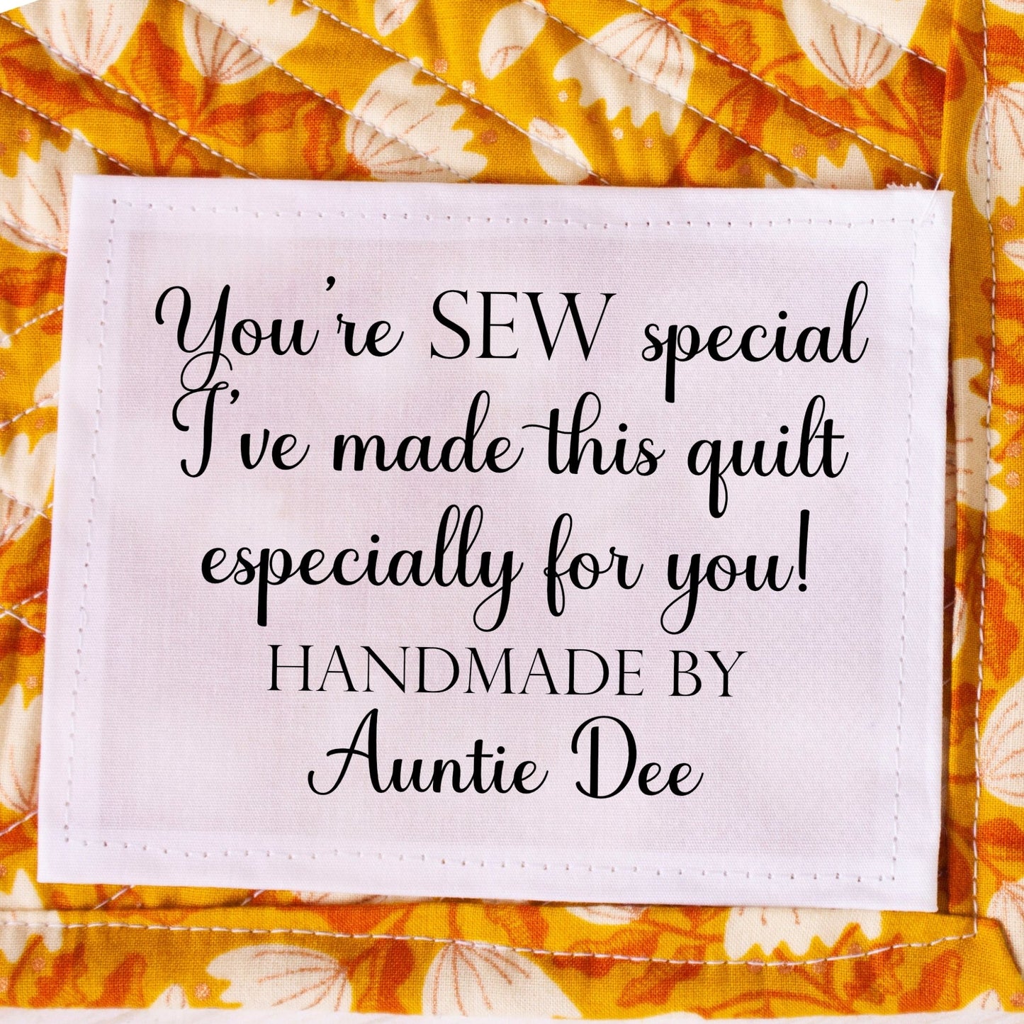 You're So Special and So Is This Quilt. Personalized Quilt Labels - Jammin Threads